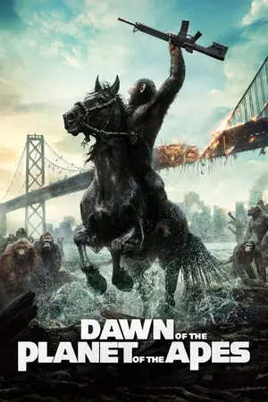 Dawn of the Planet of the Apes (2014) Hindi Dubbed Poster
