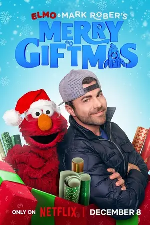 Elmo and Mark Rober’s Merry Giftmas (2025) Hindi Dubbed Netflix Poster