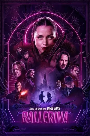 From the World of John Wick: Ballerina (2025) Hindi Dubbed AMZN Poster