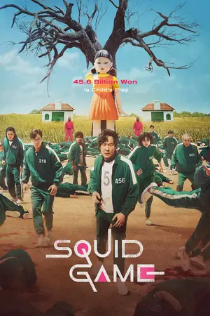 Squid Game (2021) Hindi Season 1 Complete Netflix Poster