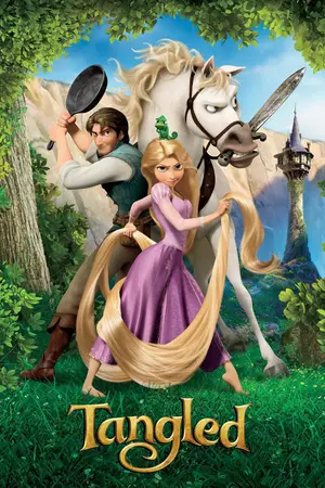 Tangled (2010) Hindi Dubbed Poster