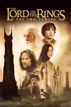 The Lord of the Rings: The Two Towers (2002) Hindi Dubbed Poster